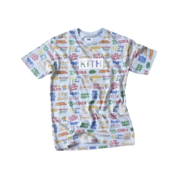 Limited KITH TREATS CIRCULAR TEE‎ SHIRT LIGHT BLUE medium